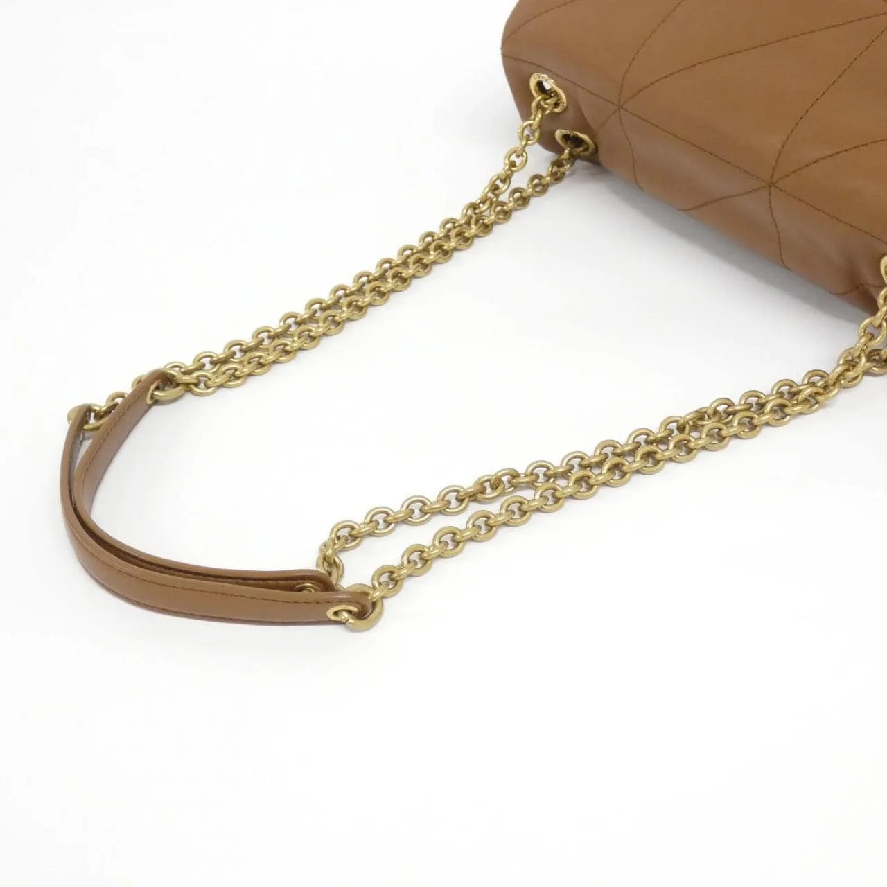 SAINT LAURENT 763475 Shoulder Lambskin Brown Lambskin Rank A - Thumbnail 6