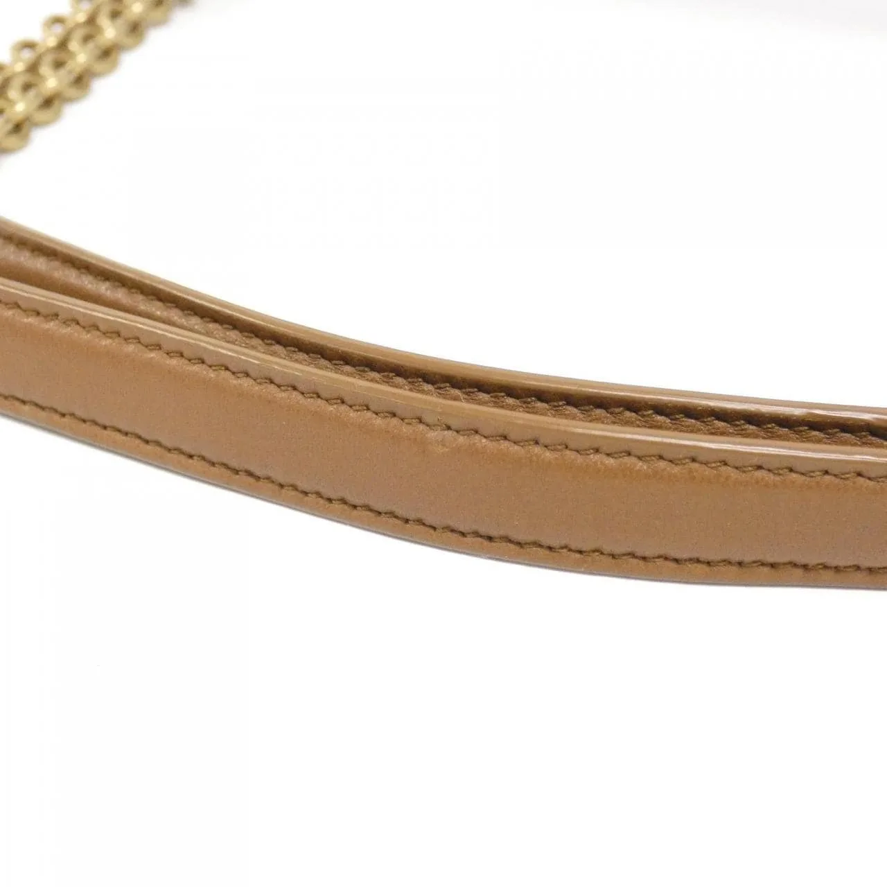 SAINT LAURENT 763475 Shoulder Lambskin Brown Lambskin Rank A - Thumbnail 7