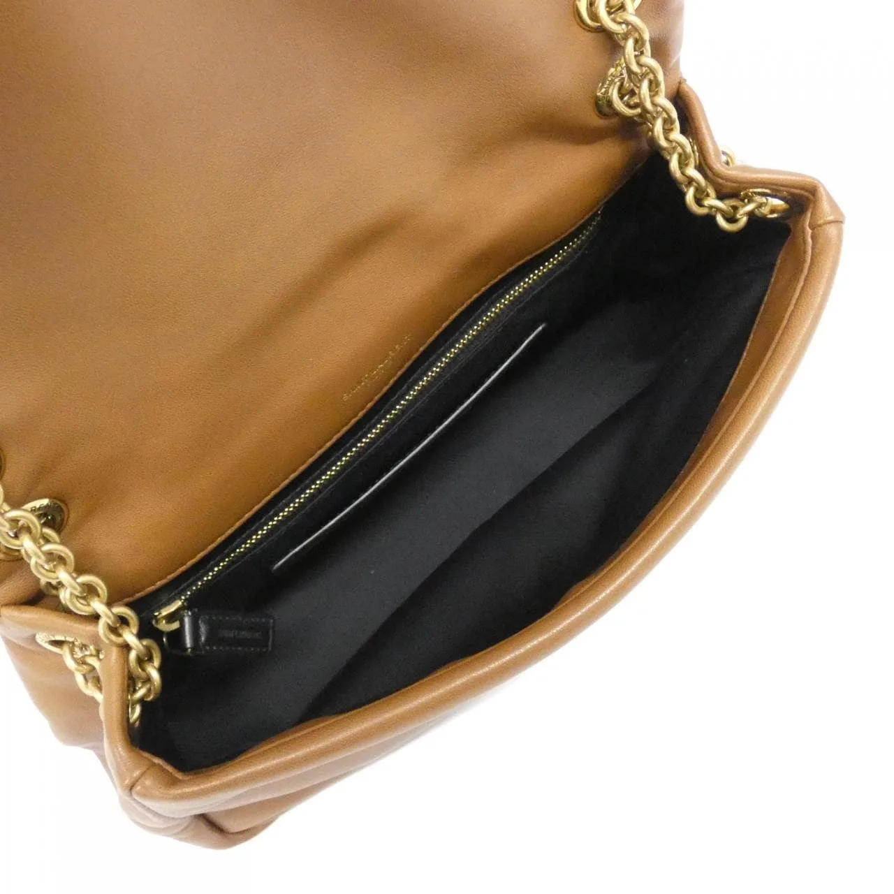 SAINT LAURENT 763475 Shoulder Lambskin Brown Lambskin Rank A - Thumbnail 8