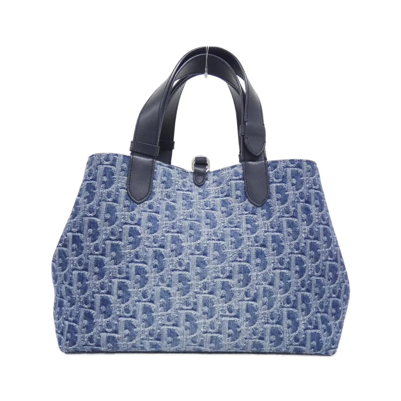 DIOR Toujours M2821ODCE Handbag Denim Black Denim Rank A - Thumbnail 2