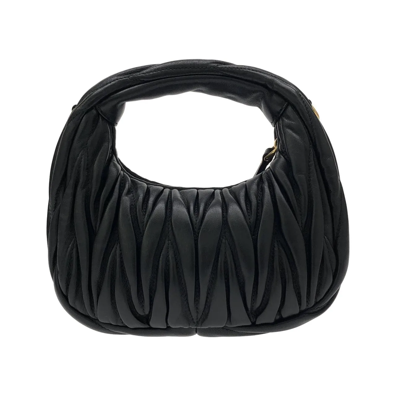 MIU MIU 5BP078 手提包 黑色 中古品A - 縮圖 2