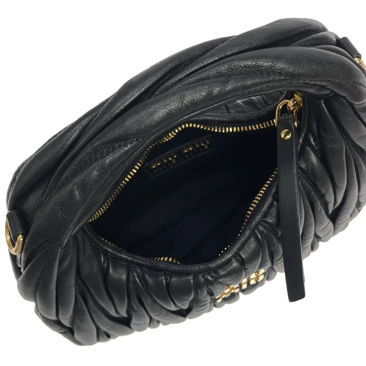 MIU MIU 5BP078 手提包 黑色 中古品A - 縮圖 7
