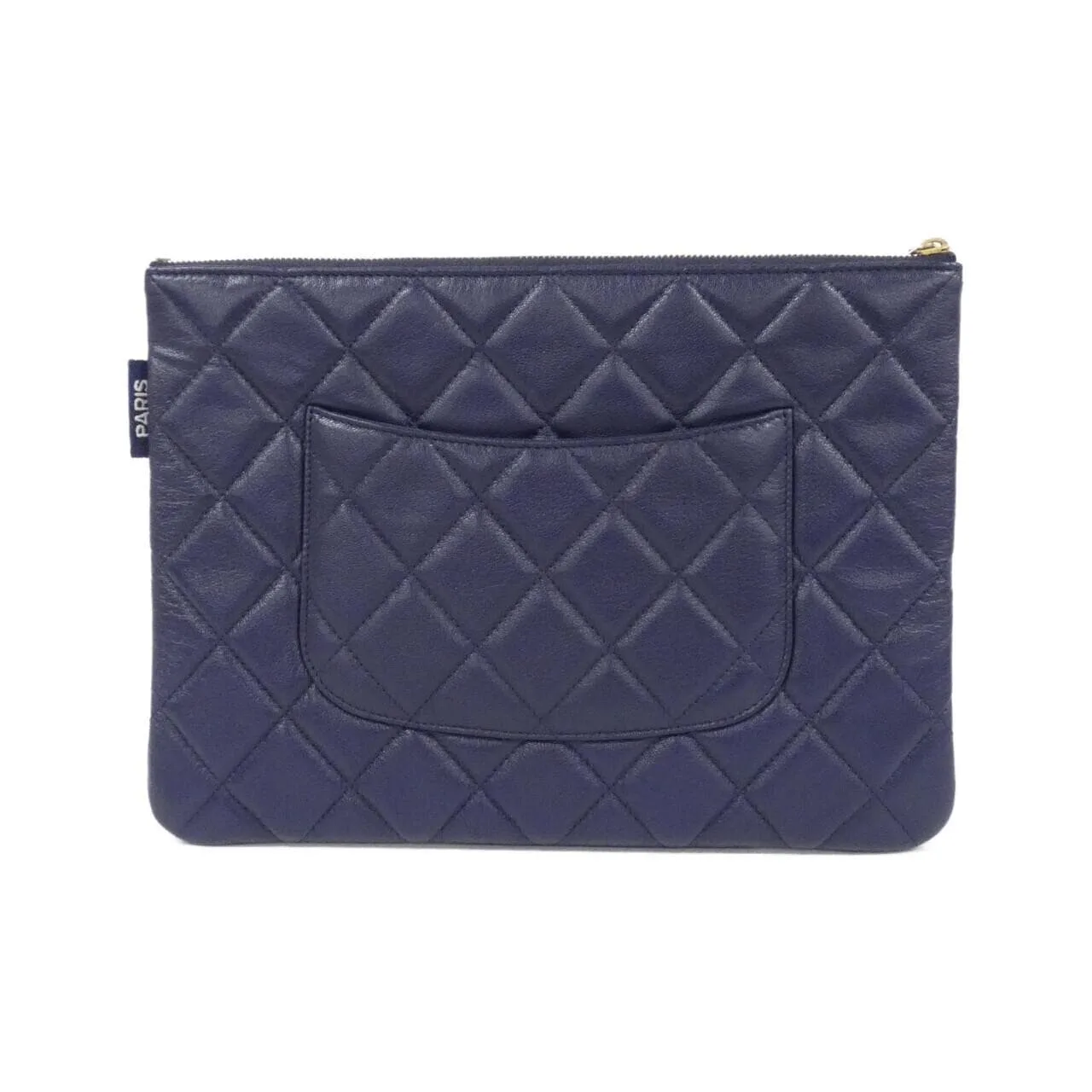 CHANEL Pouch Navy Rank A - Thumbnail 2