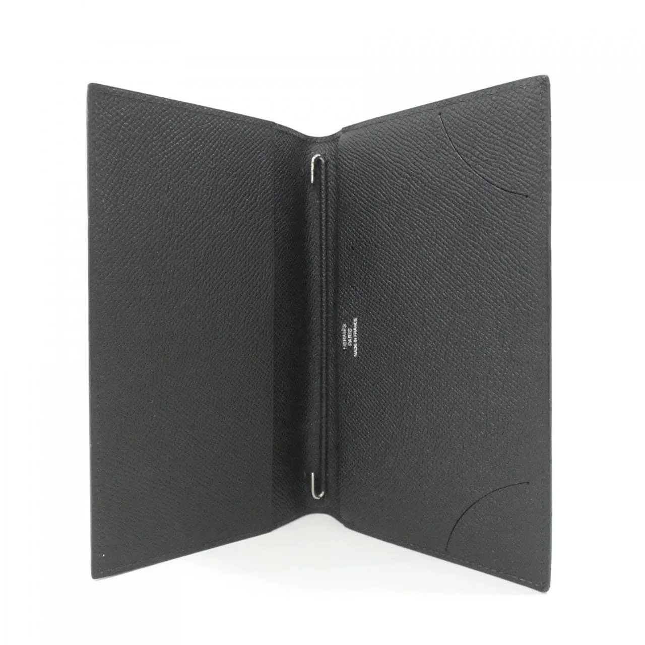 HERMES 038540CA Wallet Epsom Black Epsom Leather Rank A - Thumbnail 4