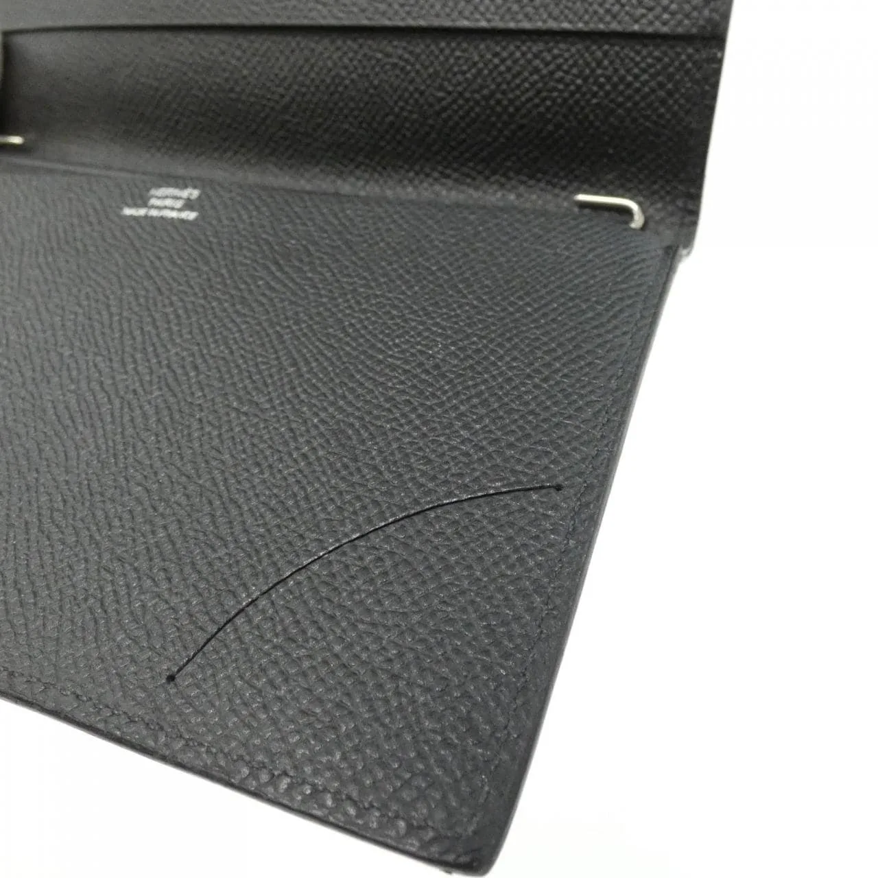 HERMES 038540CA Wallet Epsom Black Epsom Leather Rank A - Thumbnail 6