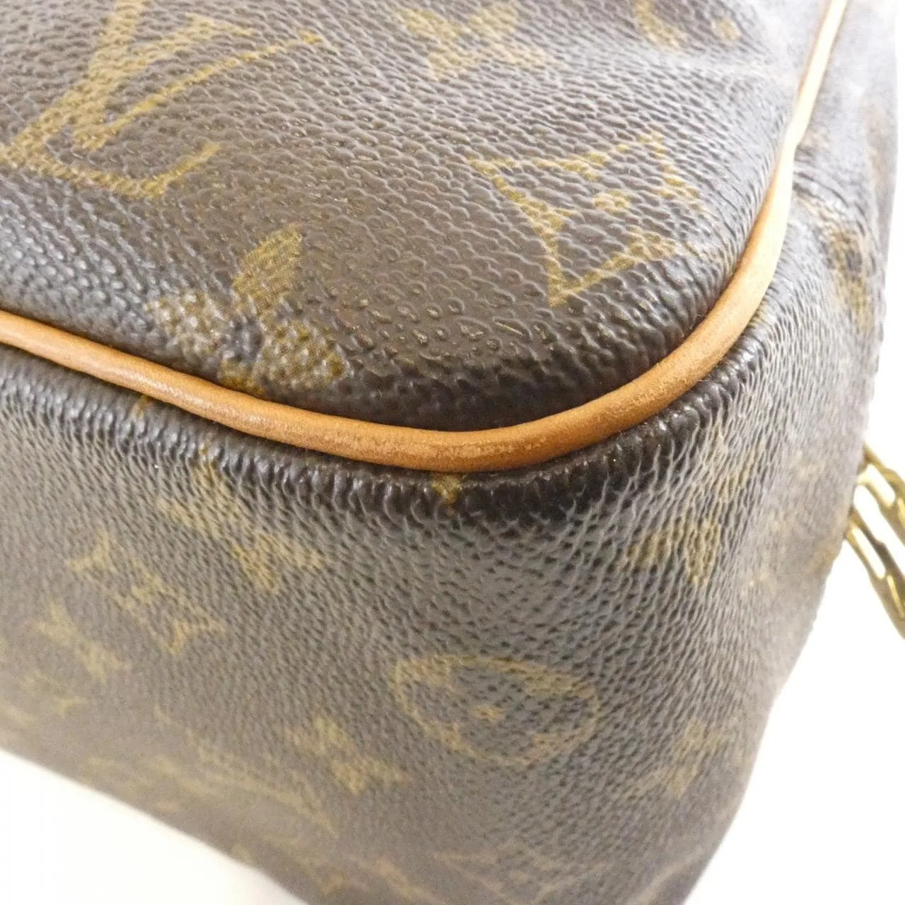 LOUIS VUITTON M47270 Handbag Monogram 黑色 Monogram 中古品B - 縮圖 3