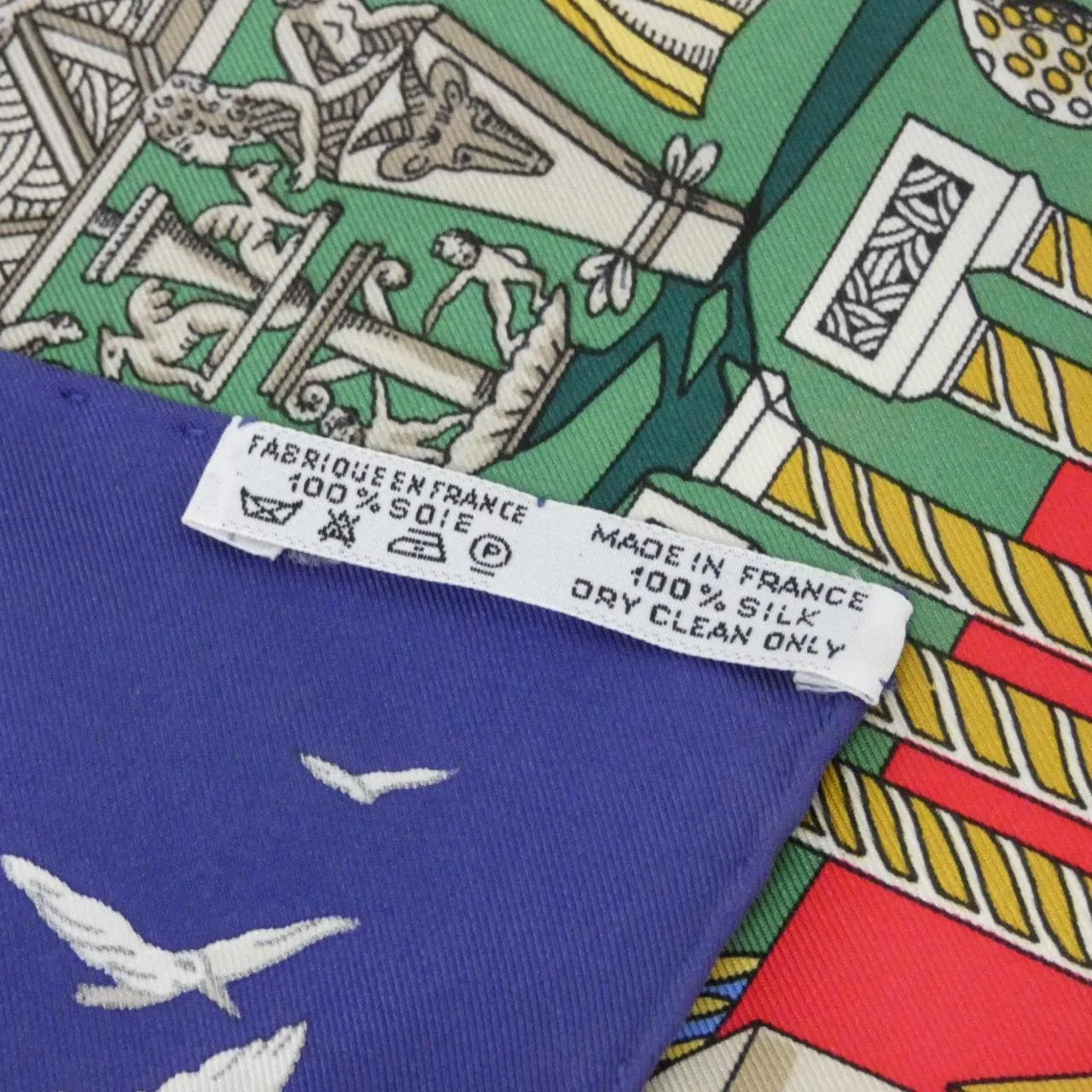 HERMES Scarf Blue Rank A - Thumbnail 4