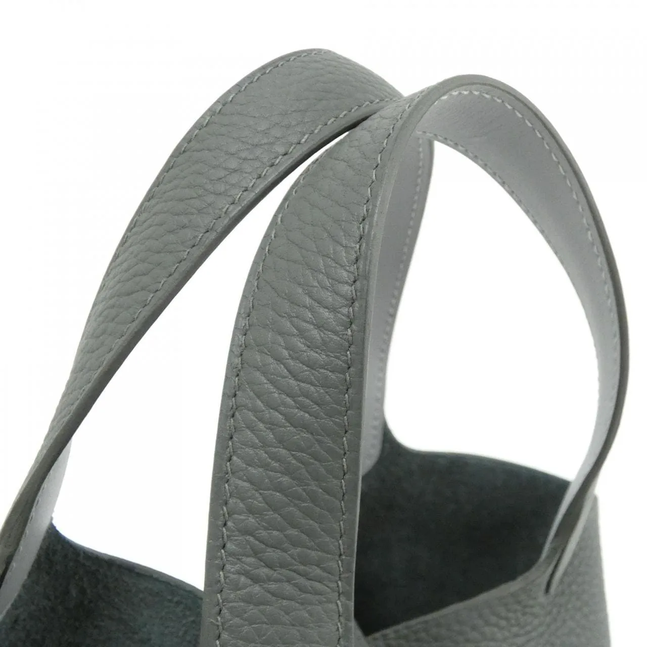 HERMES Picotin 069560CK Handbag Clemence Clemence Leather Unused - Thumbnail 4