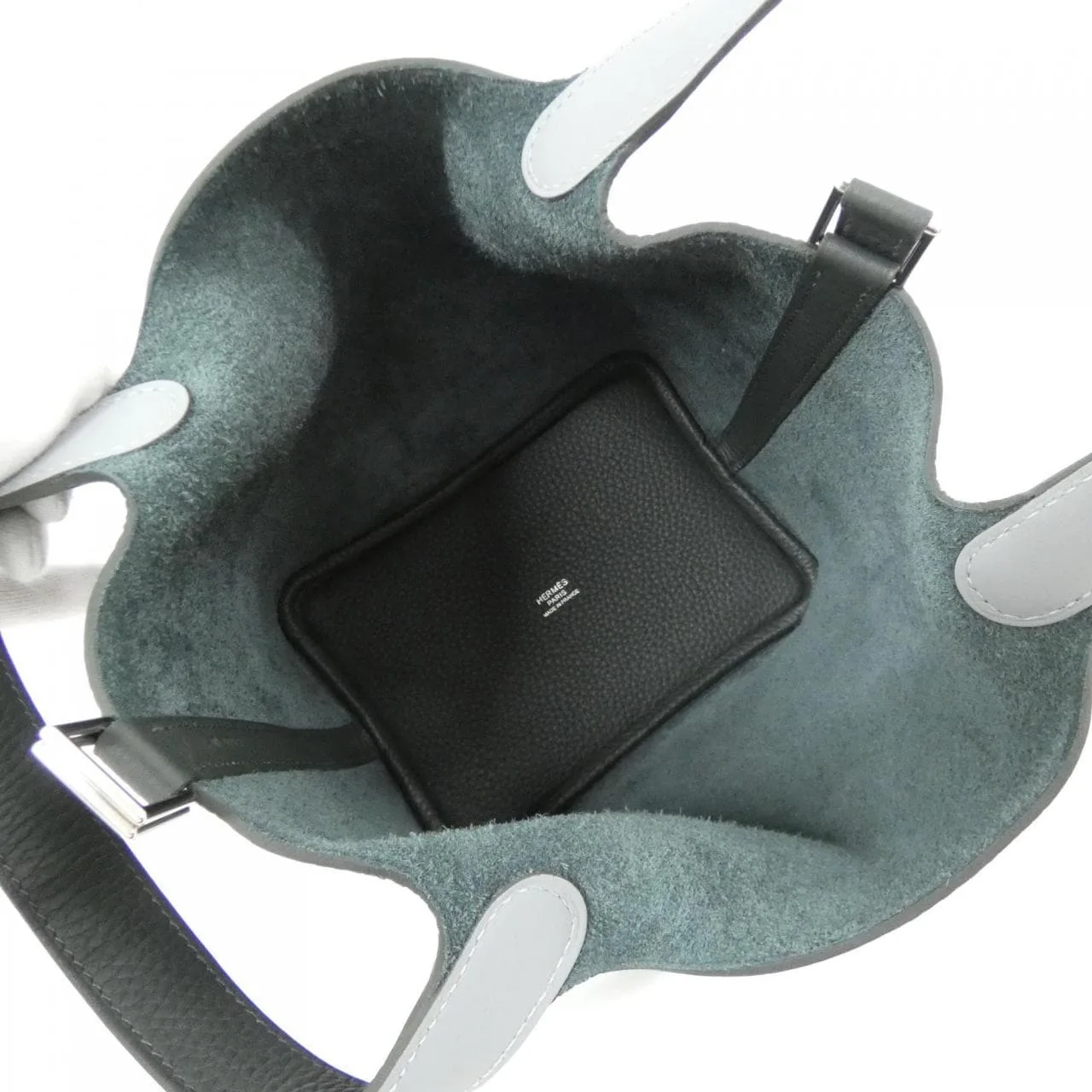 HERMES Picotin 069560CK Handbag Clemence Clemence Leather Unused - Thumbnail 5