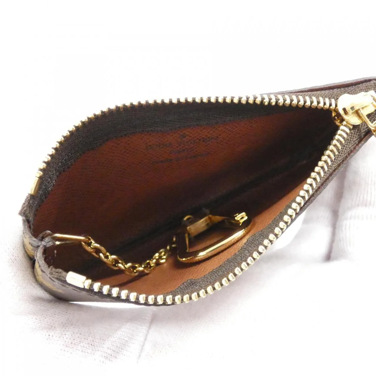 LOUIS VUITTON Pochette M62650 Coin Case Monogram 黑色 Monogram 中古品A - 縮圖 3