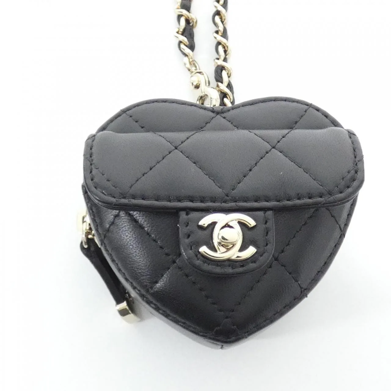 CHANEL AP4838 Key Case Lambskin Black Lambskin Rank A - Thumbnail 2