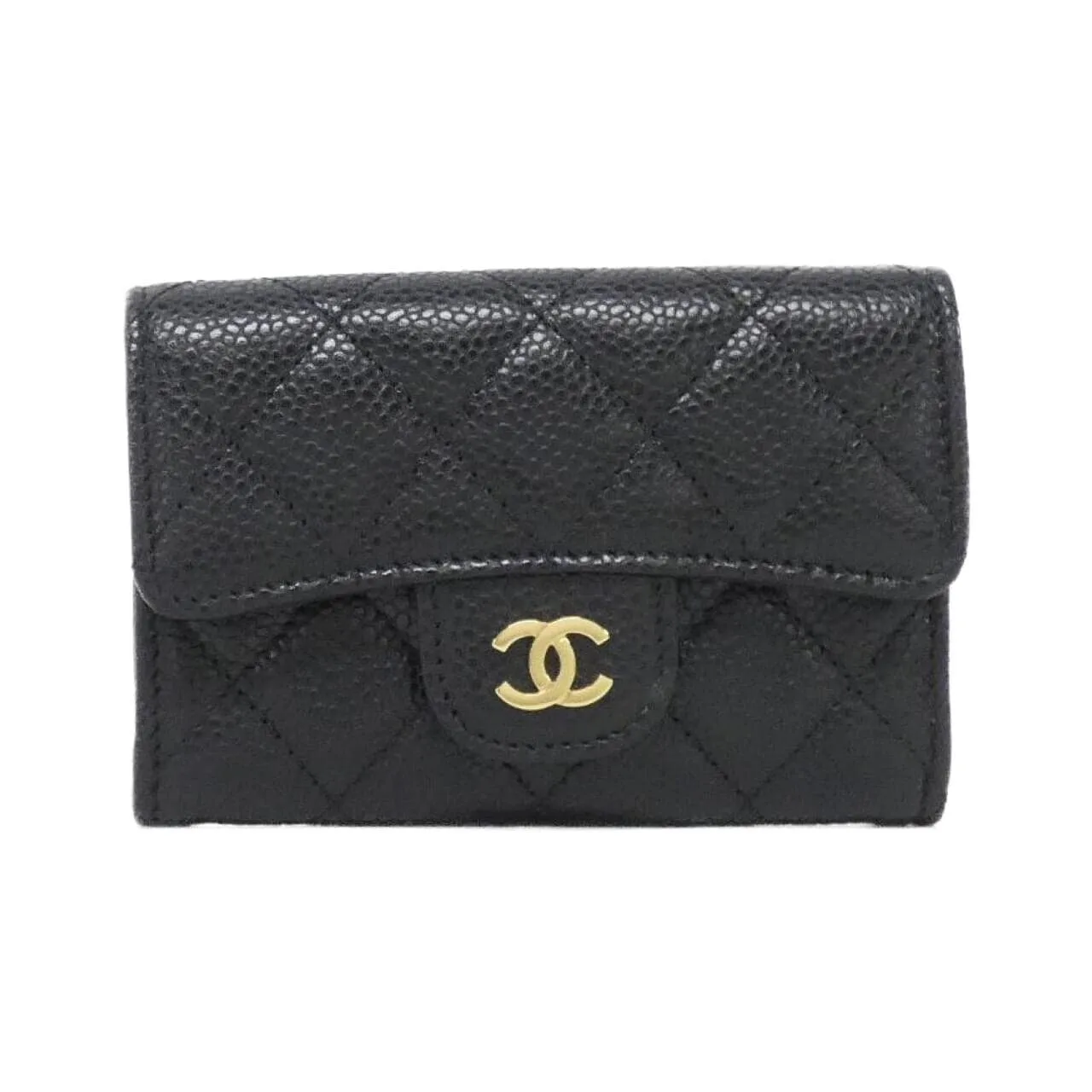 CHANEL Timeless Classic AP0214 Card Case Grained Calfskin