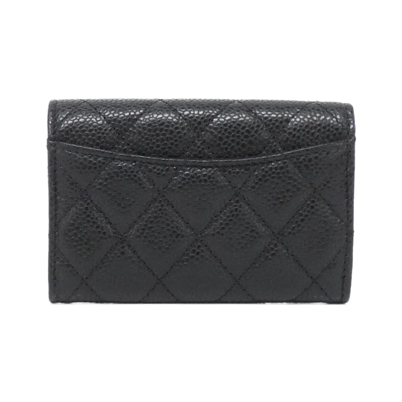CHANEL Timeless Classic AP0214 Card Case Grained Calfskin Black Grained Calfskin Rank A - Thumbnail 2