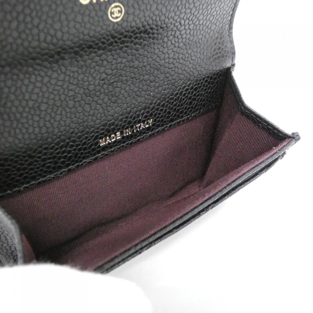 CHANEL Timeless Classic AP0214 Card Case Grained Calfskin Black Grained Calfskin Rank A - Thumbnail 4