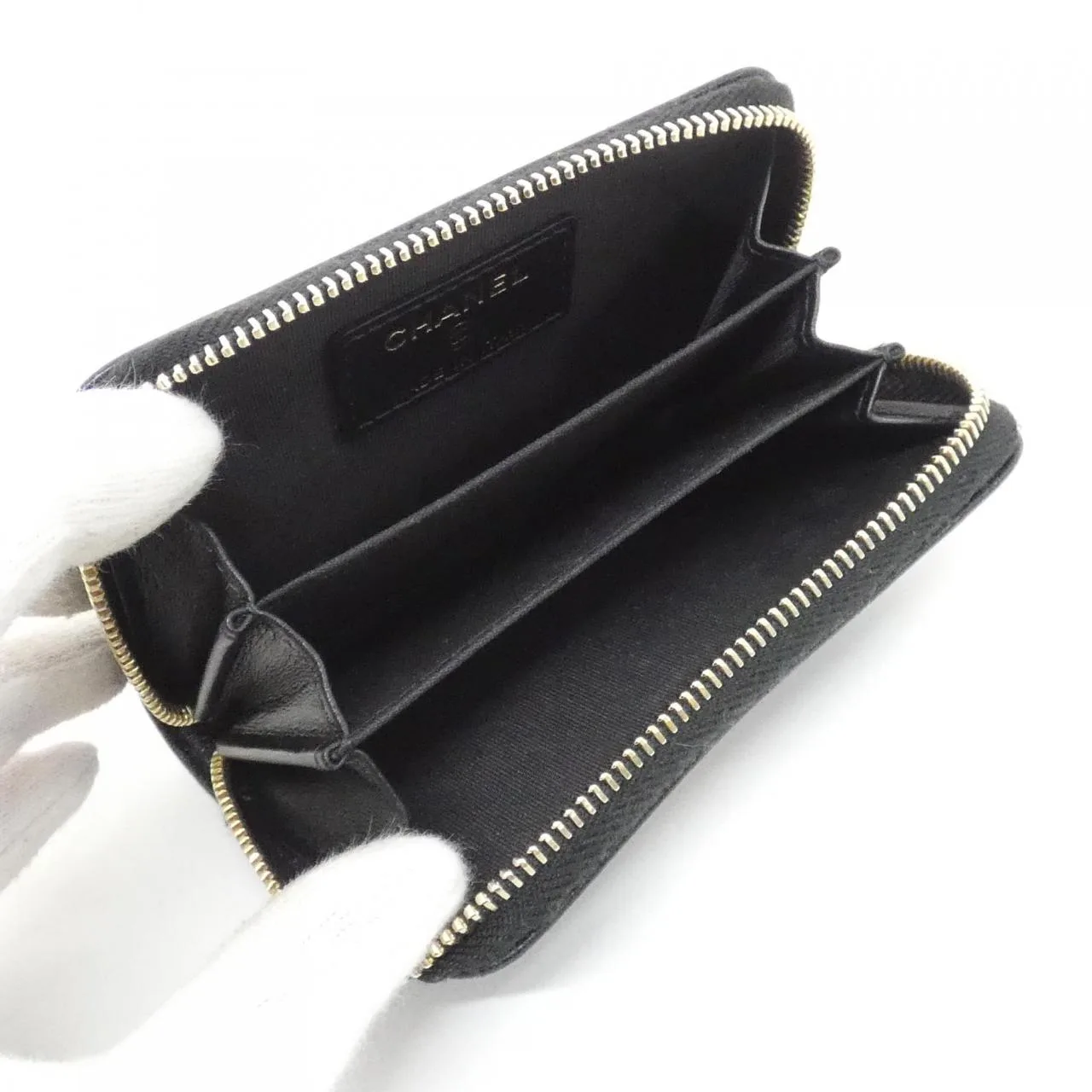 CHANEL 80968 Coin Case Black Rank A - Thumbnail 9