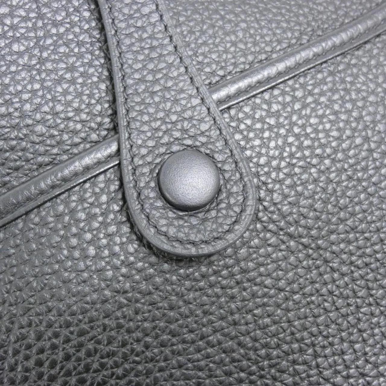 HERMES Evelyne 056277CC Shoulder Clemence Black Clemence Leather Rank A - Thumbnail 6