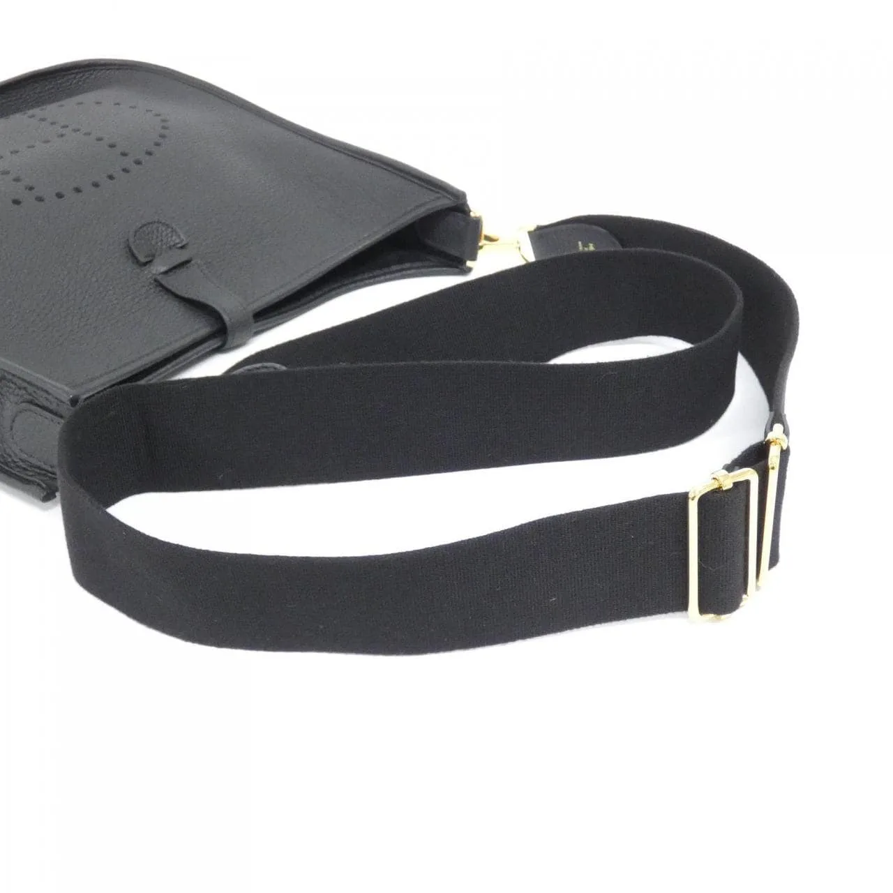 HERMES Evelyne 056277CC Shoulder Clemence Black Clemence Leather Rank A - Thumbnail 7