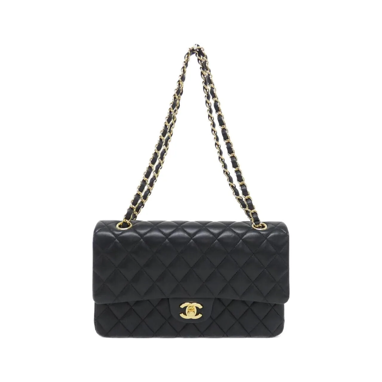 CHANEL Matelasse 1112 Shoulder Lambskin Black