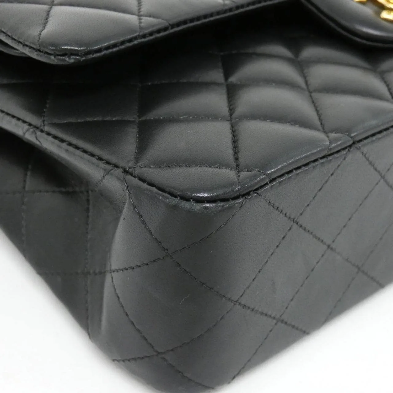 CHANEL Matelasse 1112 Shoulder Lambskin 黑色 羊皮 中古品A - 縮圖 3