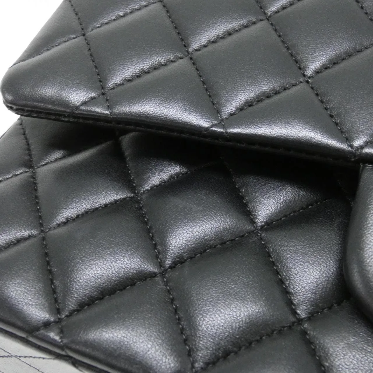 CHANEL Matelasse 1112 Shoulder Lambskin 黑色 羊皮 中古品A - 縮圖 6