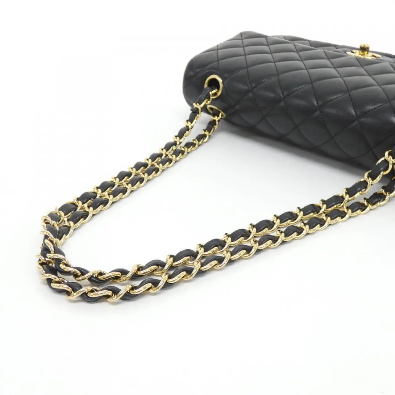 CHANEL Matelasse 1112 Shoulder Lambskin 黑色 羊皮 中古品A - 縮圖 8