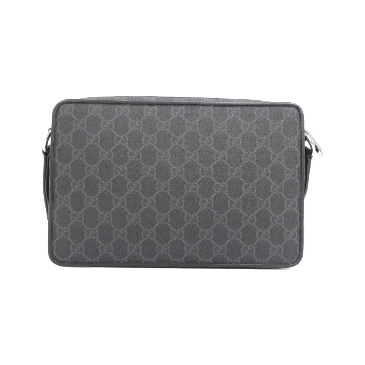 GUCCI 822072 FADJA Shoulder Canvas 黑色 帆布 中古品A - 縮圖 2