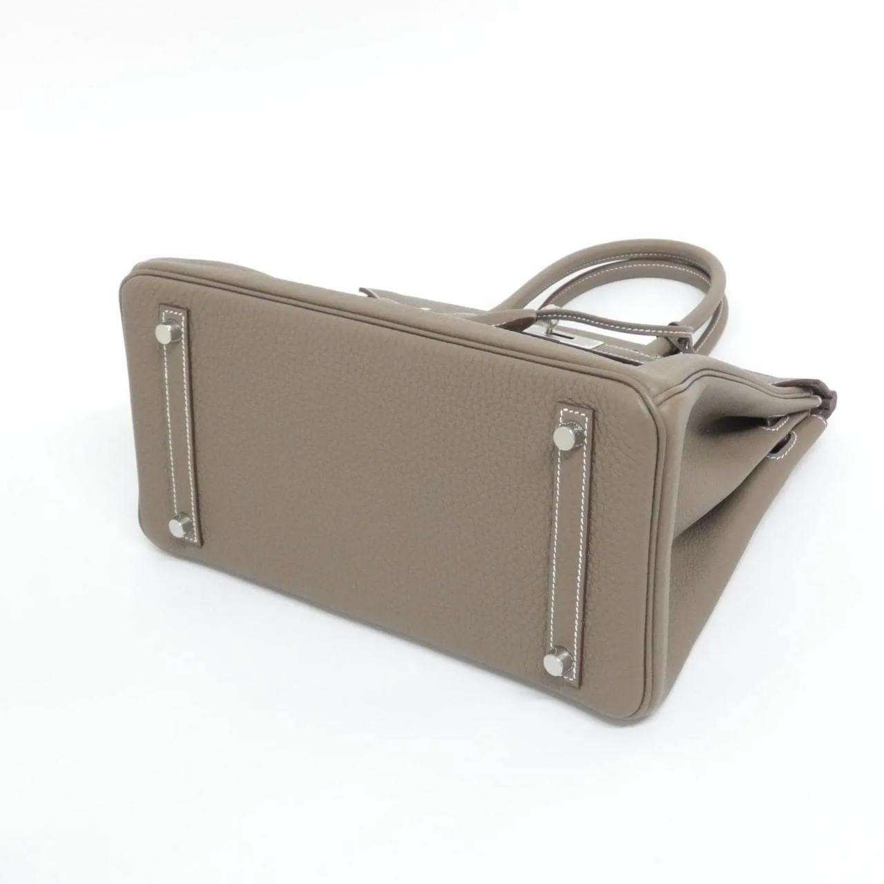 HERMES Birkin 030520CK Handbag Togo Etoupe Togo Leather Rank A - Thumbnail 3