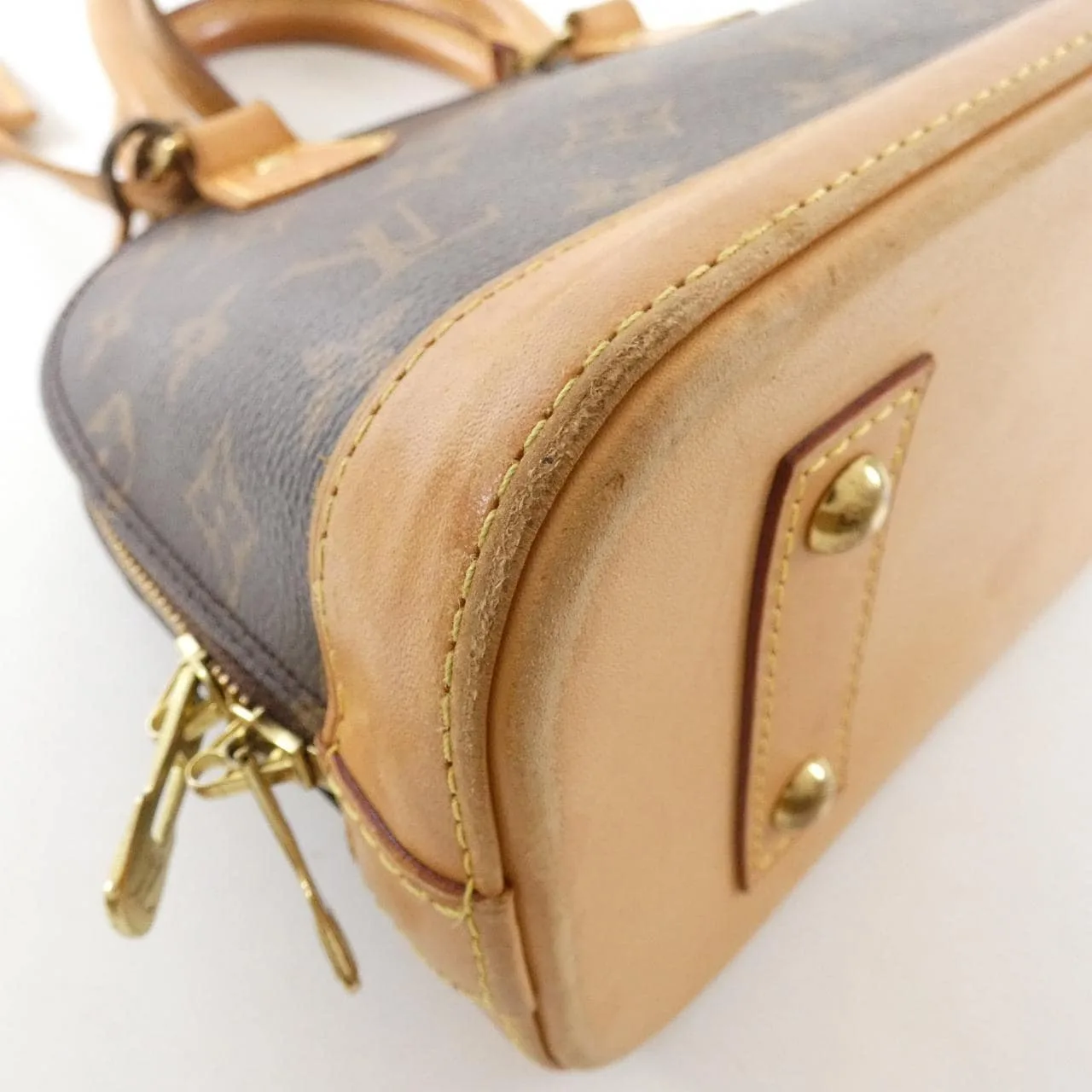 LOUIS VUITTON Alma M53152 Handbag Monogram Black Monogram Rank B - Thumbnail 2