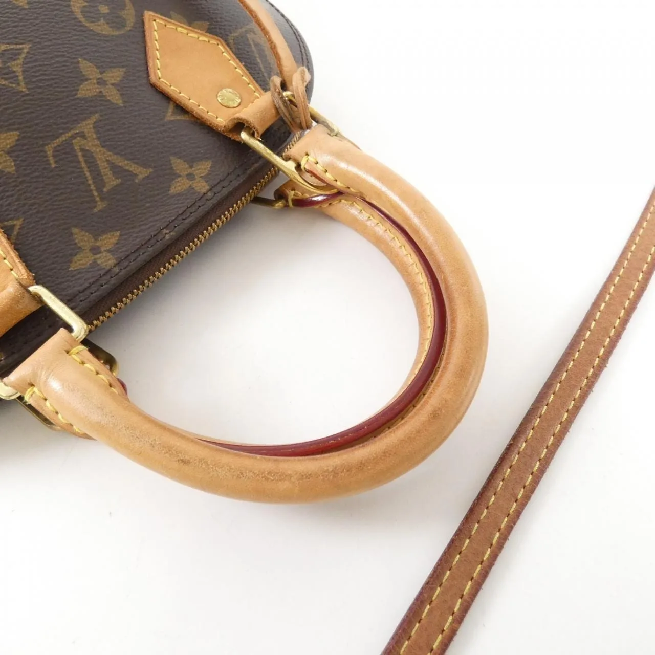 LOUIS VUITTON Alma M53152 Handbag Monogram Black Monogram Rank B - Thumbnail 5