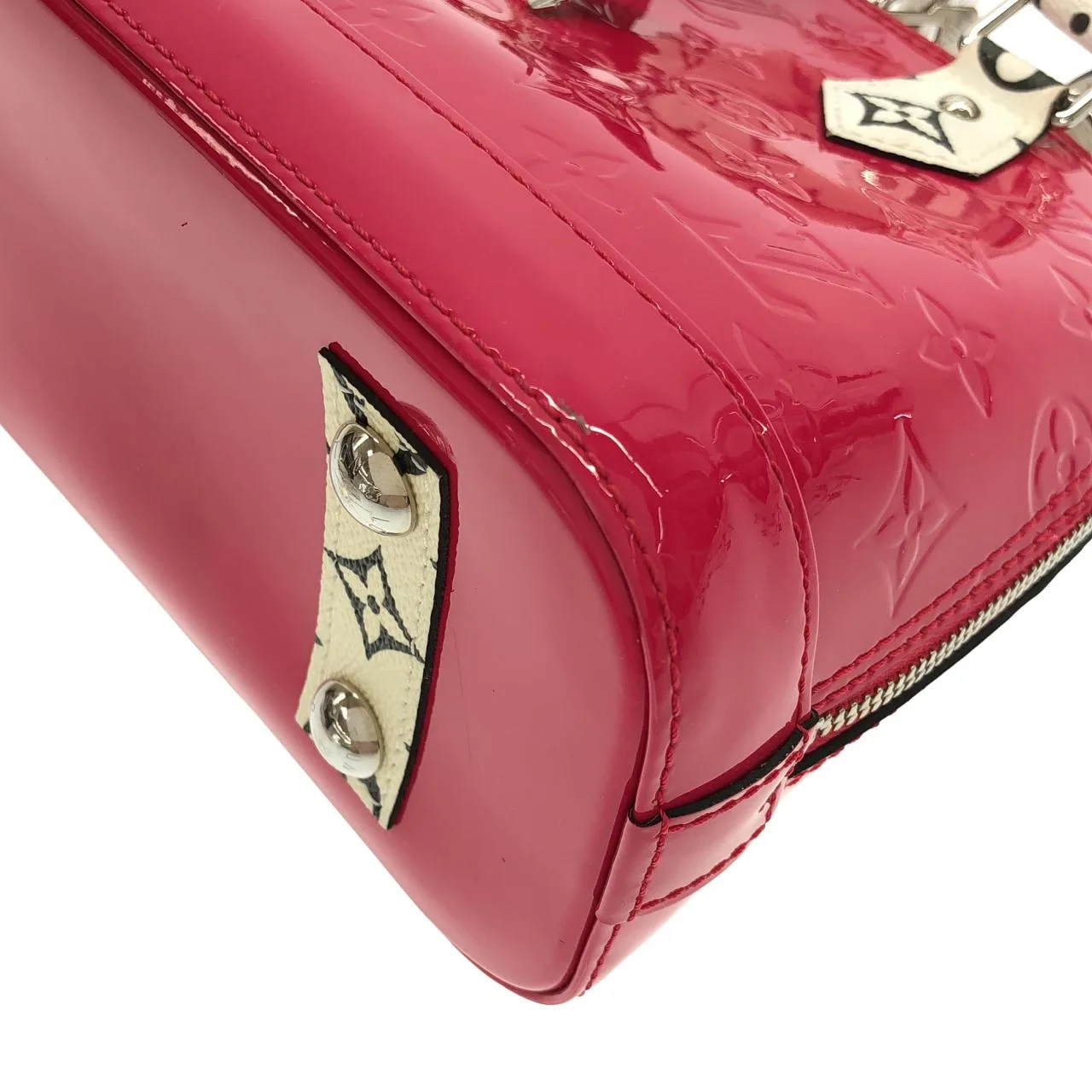 LOUIS VUITTON Alma M90447 Handbag Vernis Black Vernis Rank A - Thumbnail 2