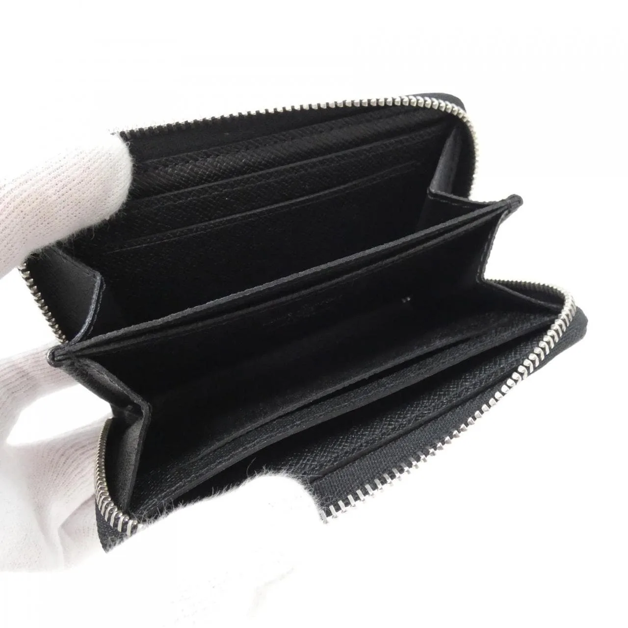 LOUIS VUITTON N63076 Coin Case Damier Black Damier Rank A - Thumbnail 6