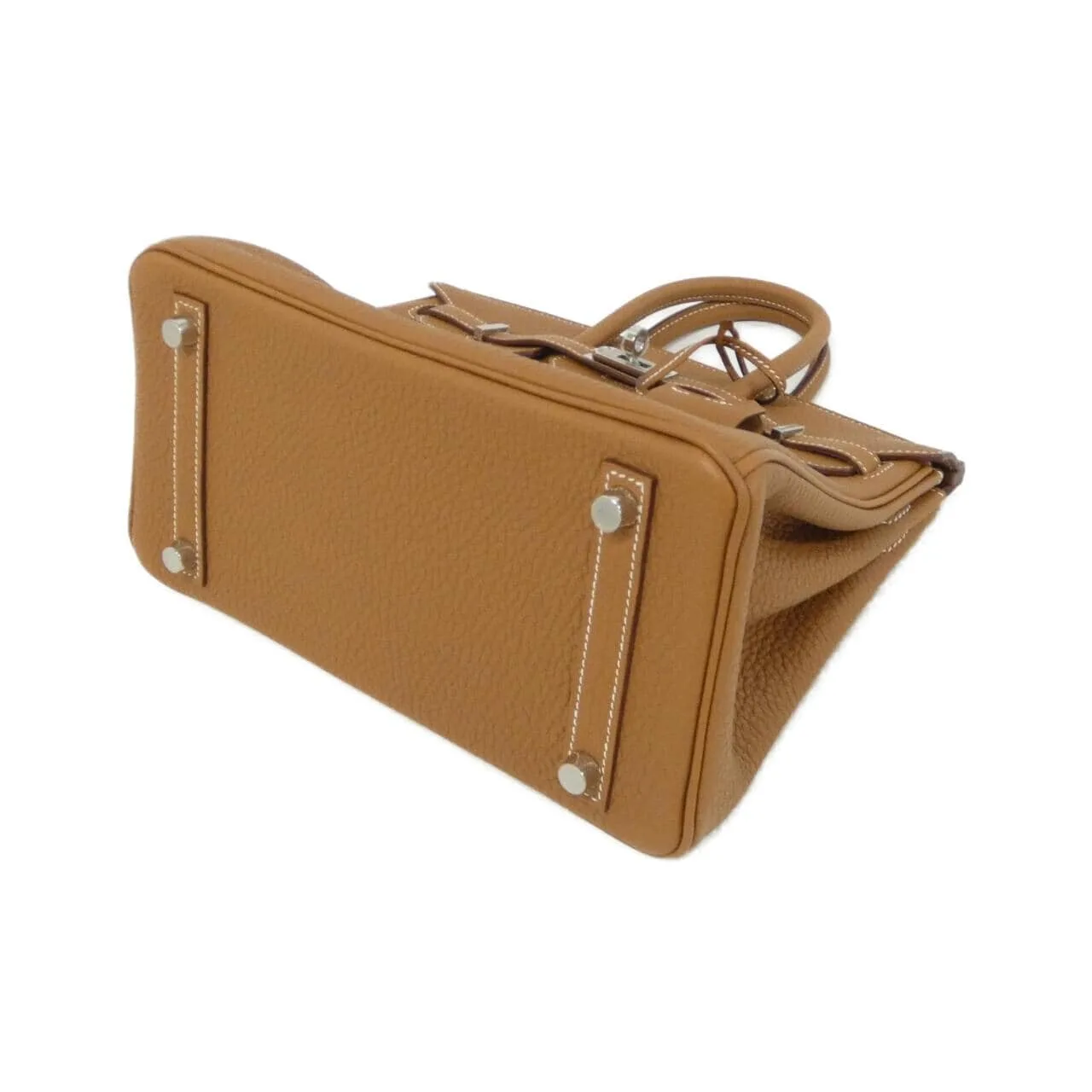 HERMES Birkin 041344CK Handbag Togo Gold Togo Leather Unused - Thumbnail 3