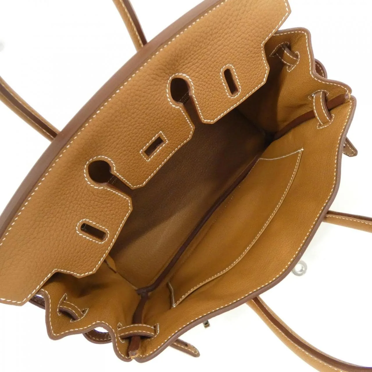 HERMES Birkin 041344CK Handbag Togo Gold Togo Leather Unused - Thumbnail 6