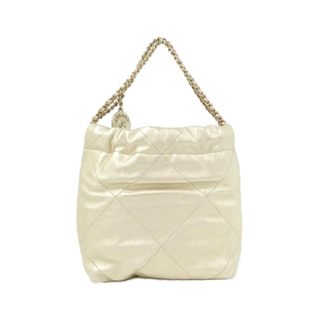 CHANEL Chanel 22 AS3980 Handbag Lambskin 金色 羊皮 中古品A - 縮圖 2
