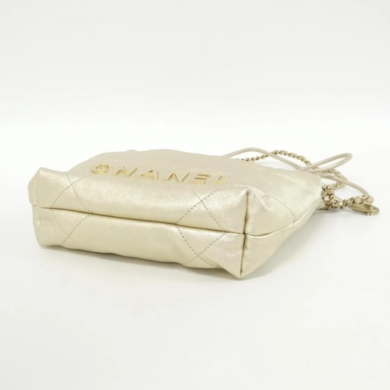 CHANEL Chanel 22 AS3980 Handbag Lambskin 金色 羊皮 中古品A - 縮圖 3