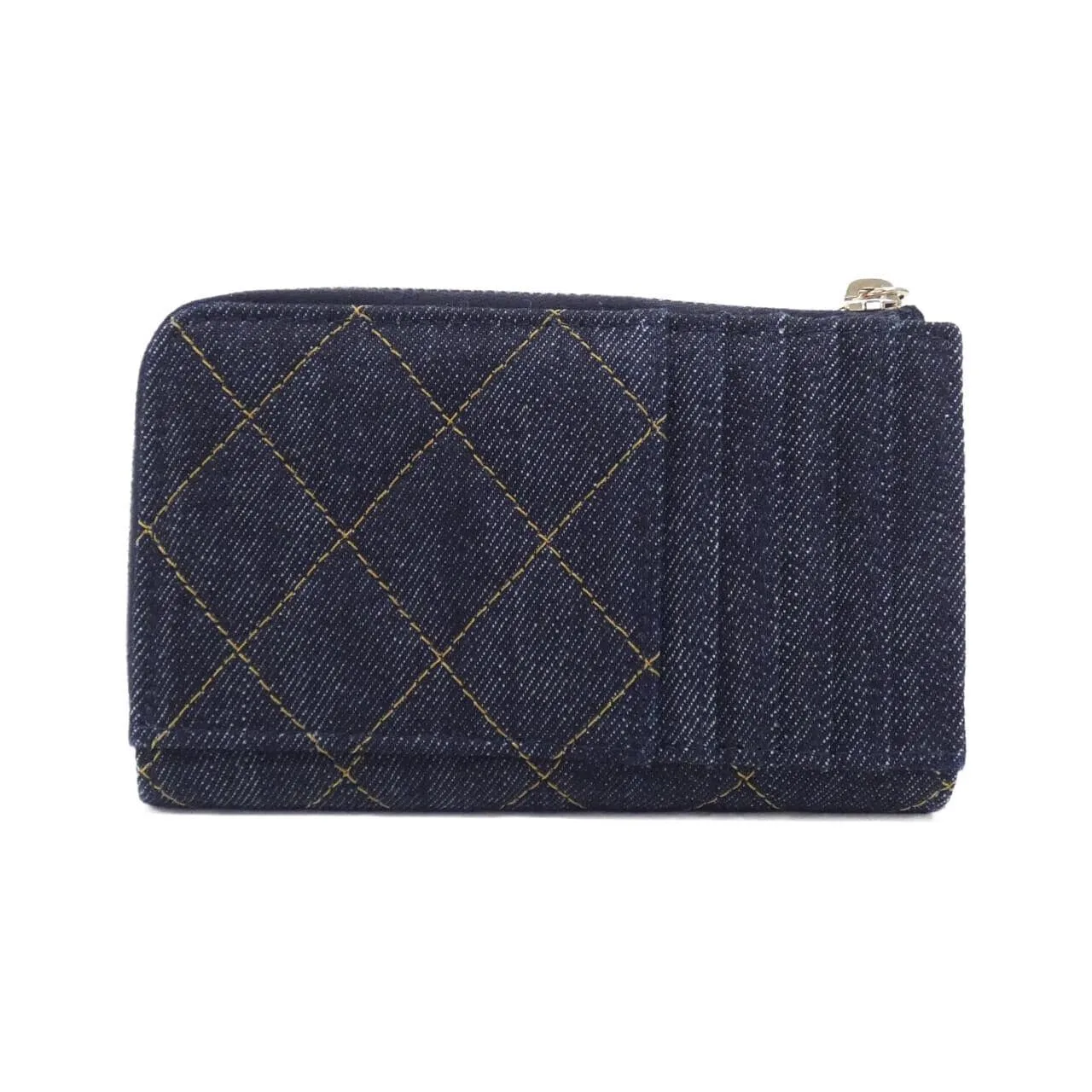 CHANEL Timeless Classic AP3179 Card Case Denim Blue Denim Rank A - Thumbnail 2