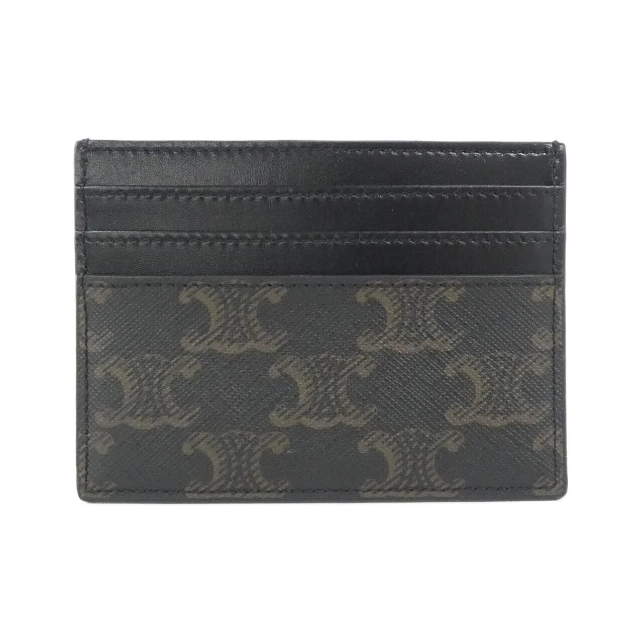 CELINE 10K912FGS 卡片套 帆布 黑色 帆布 未使用品 - 縮圖 2