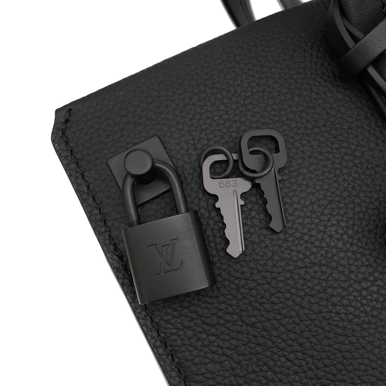 LOUIS VUITTON M57308 托特包 羊皮 黑色 羊皮 中古品A - 縮圖 4
