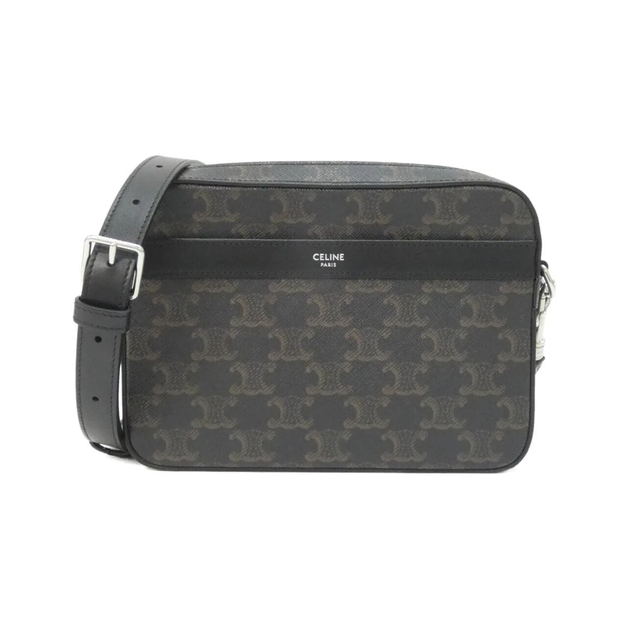 CELINE Cabas 113942EVJ Shoulder Canvas Black