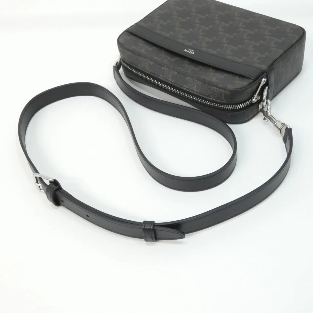 CELINE Cabas 113942EVJ Shoulder Canvas Black Canvas Rank A - Thumbnail 5