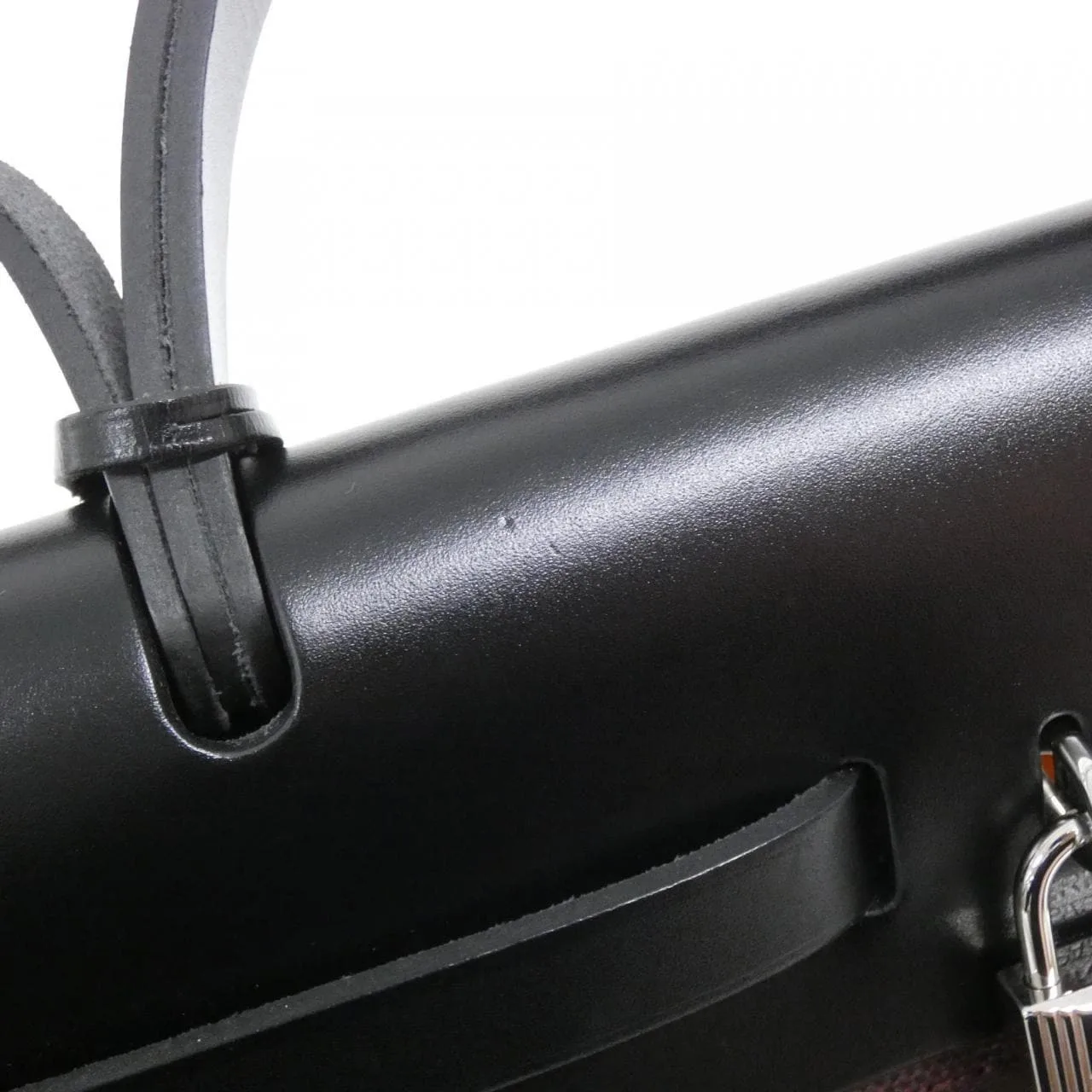 HERMES Herbag 078971CK Handbag Black Rank A - Thumbnail 5
