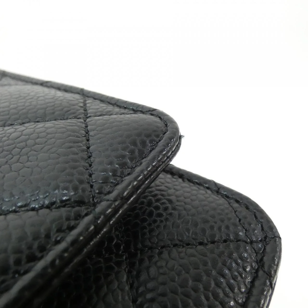 CHANEL Timeless Classic AP0250 Wallet Grained Calfskin 黑色 荔枝紋牛皮 中古品A - 縮圖 5