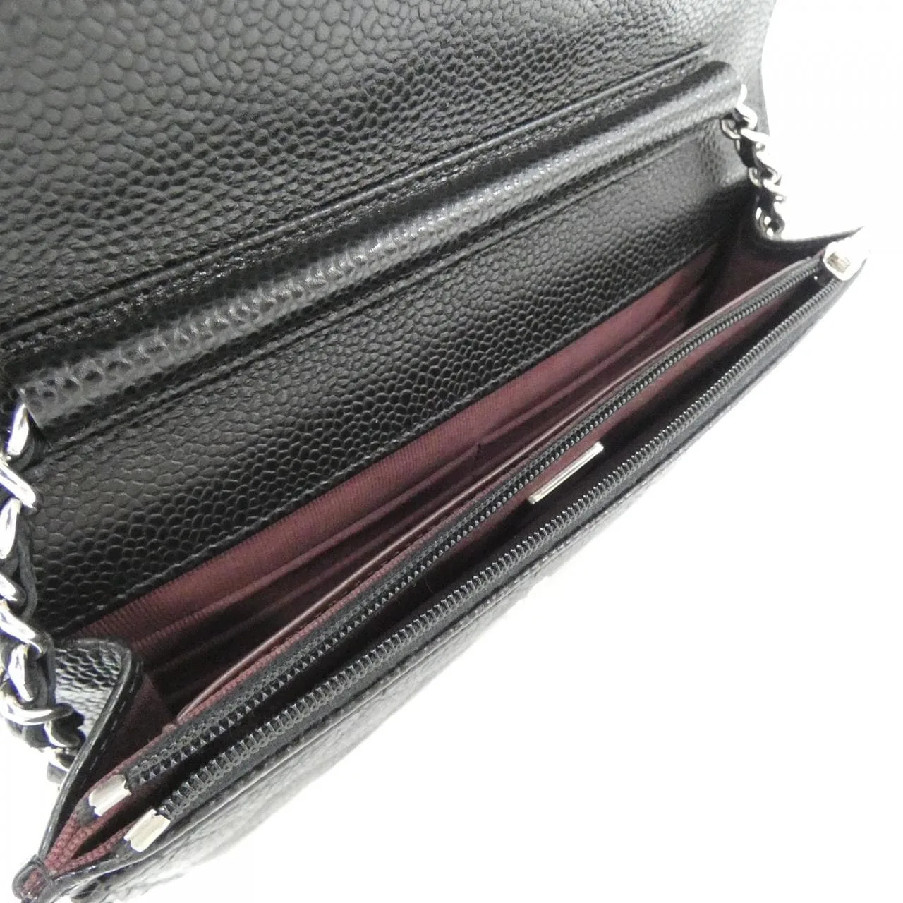 CHANEL Timeless Classic AP0250 Wallet Grained Calfskin 黑色 荔枝紋牛皮 中古品A - 縮圖 9