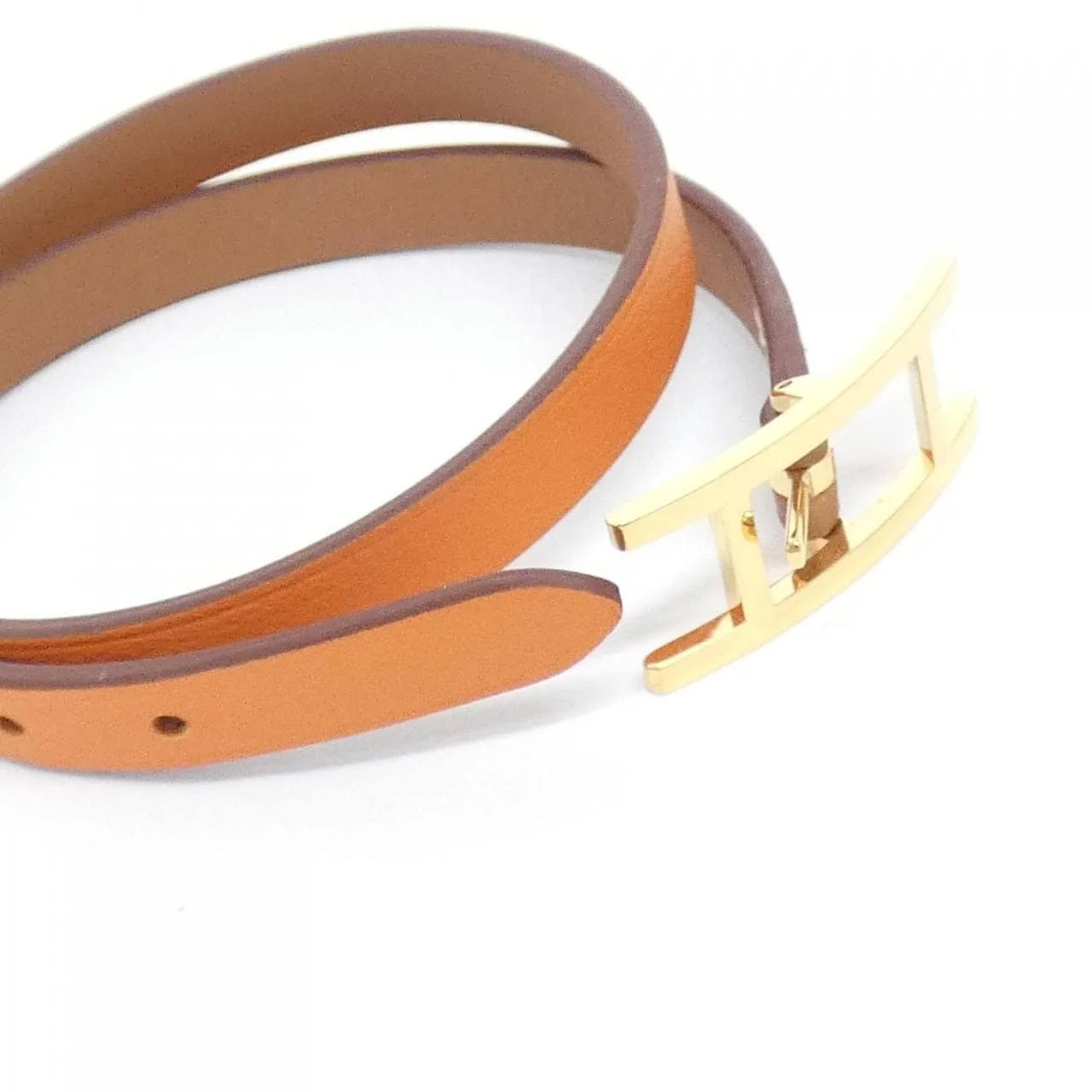 HERMES 064647CC Accessories Swift Orange Swift Leather Rank A - Thumbnail 4