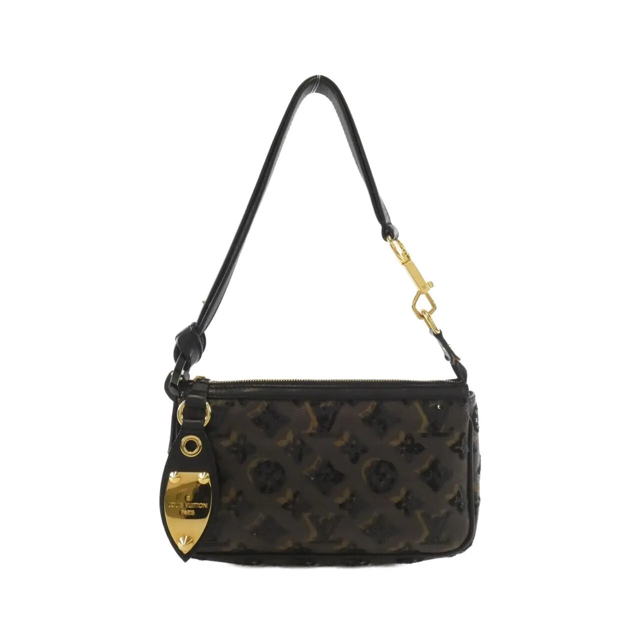 LOUIS VUITTON Pochette M40247 小斜揹包 Monogram Black