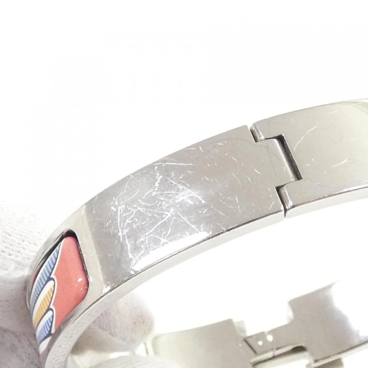 HERMES 701312FP Accessories White Rank A - Thumbnail 4