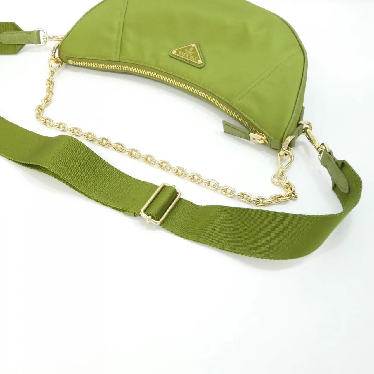 PRADA 1BH222 肩背包 黑色 中古品A - 縮圖 5