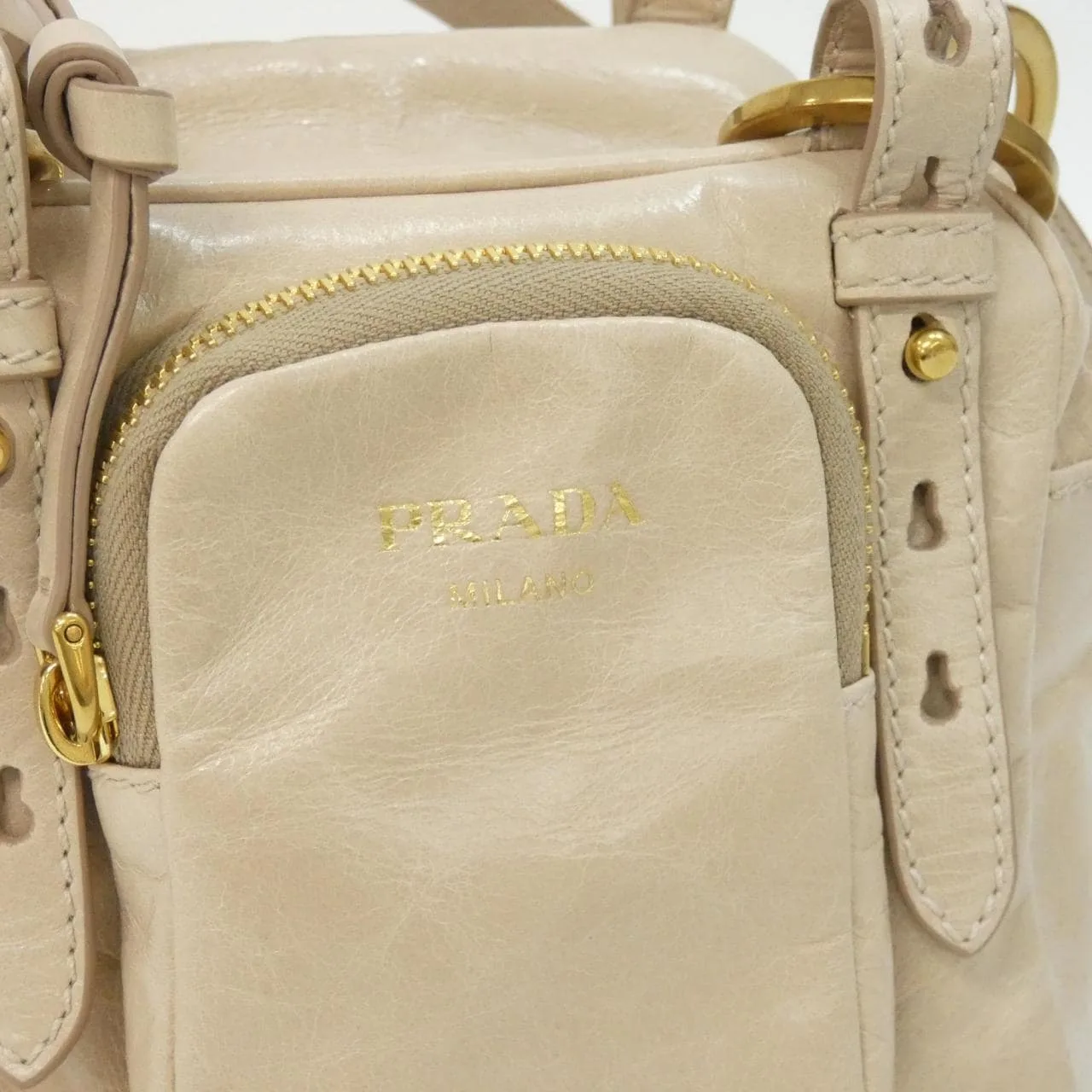 PRADA 1BB137 肩背包 黑色 中古品A - 縮圖 4