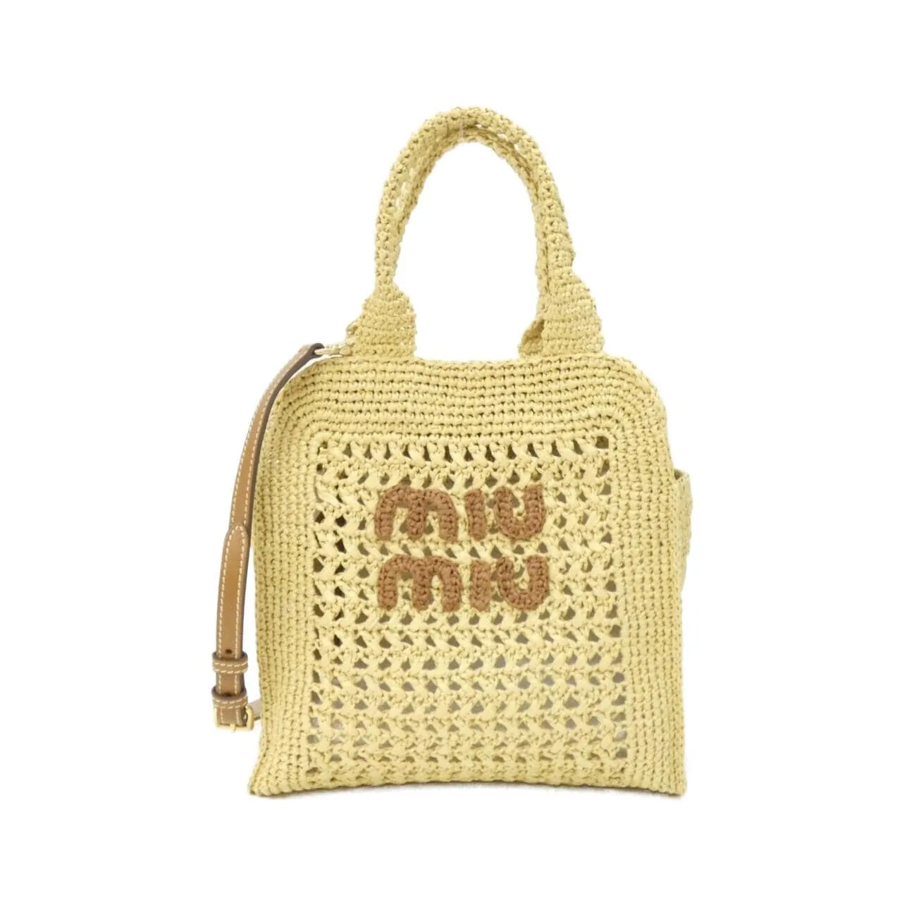 MIU MIU 5BA283 手提包 Cognac