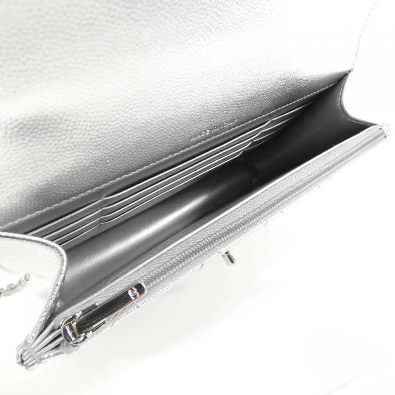 CHANEL AP4406 Backpack Grained Calfskin 銀色 荔枝紋牛皮 中古品A - 縮圖 9